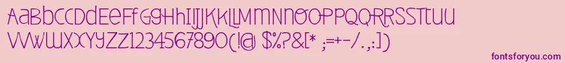 FontPlaceNewYearCollectionРћР±С‹С‡РЅС‹Р№ Font – Purple Fonts on Pink Background