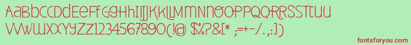 FontPlaceNewYearCollectionРћР±С‹С‡РЅС‹Р№ Font – Red Fonts on Green Background