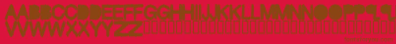 BlackMass Font – Brown Fonts on Red Background