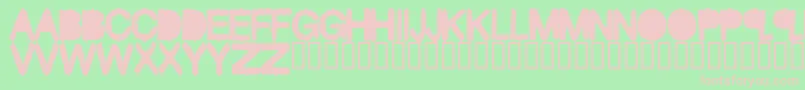 BlackMass Font – Pink Fonts on Green Background