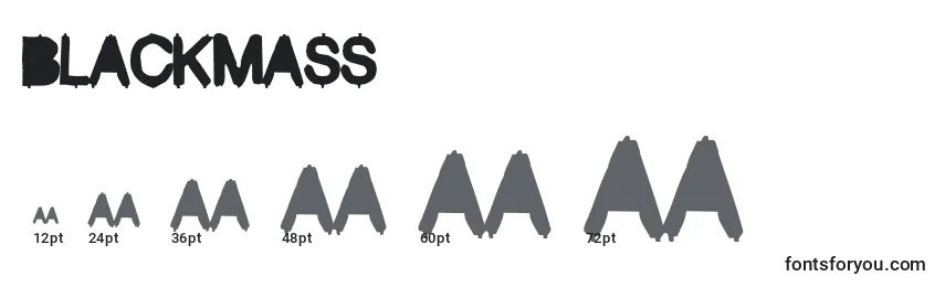 BlackMass Font Sizes
