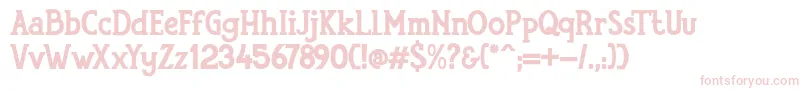 RumouraBoldPersonalUseOnly-Schriftart – Rosa Schriften