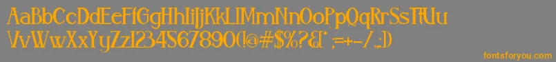 Aleijadi Font – Orange Fonts on Gray Background