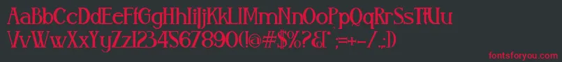 Aleijadi Font – Red Fonts on Black Background