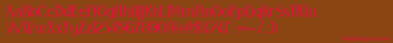 Aleijadi Font – Red Fonts on Brown Background