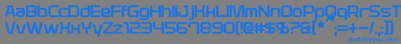 Plavsky Font – Blue Fonts on Gray Background