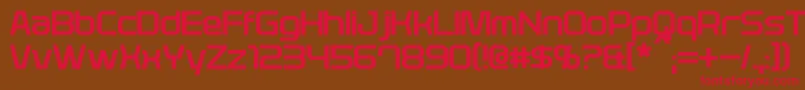 Plavsky Font – Red Fonts on Brown Background