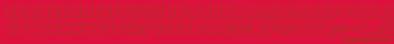Victorycomicsout Font – Brown Fonts on Red Background