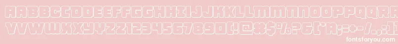 Victorycomicsout Font – White Fonts on Pink Background