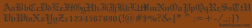 HolyUnion Font – Black Fonts on Brown Background