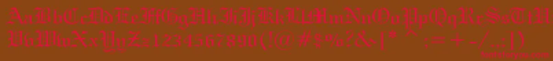 HolyUnion Font – Red Fonts on Brown Background