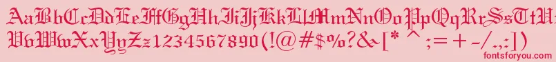 HolyUnion Font – Red Fonts on Pink Background
