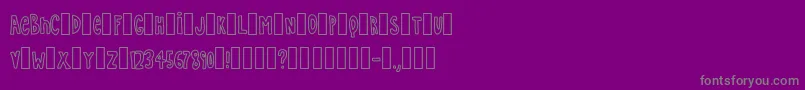 フォントSimple – 紫の背景に灰色の文字