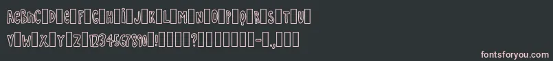 Simple Font – Pink Fonts on Black Background