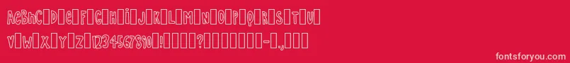 fuente Simple – Fuentes Rosadas Sobre Fondo Rojo