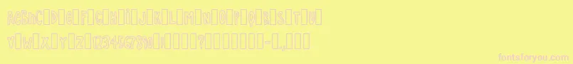 Simple Font – Pink Fonts on Yellow Background