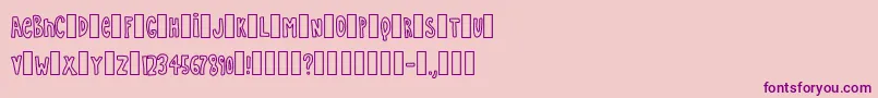 Simple-Schriftart – Violette Schriften auf rosa Hintergrund