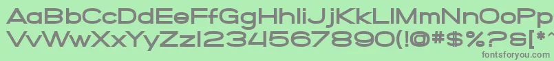 SfGrandezzaHeavy Font – Gray Fonts on Green Background