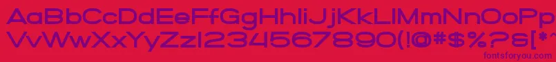 SfGrandezzaHeavy Font – Purple Fonts on Red Background