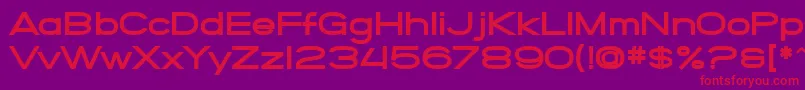 SfGrandezzaHeavy Font – Red Fonts on Purple Background