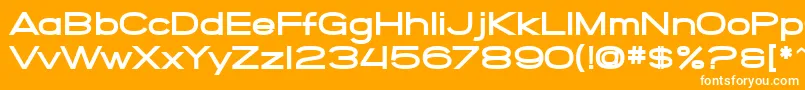 SfGrandezzaHeavy Font – White Fonts on Orange Background