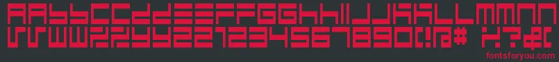 Bmmaa Font – Red Fonts on Black Background