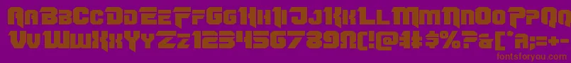 Weitere Informationen zur Omegaforceexpand11-Schriftart Omegaforceexpand11-Schriftart – Braune Schriften auf violettem Hintergrund