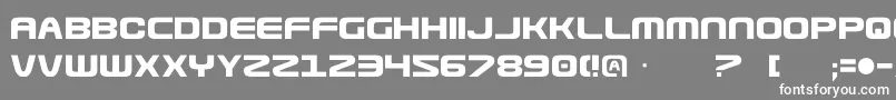 フォントUsuzi – 灰色の背景に白い文字