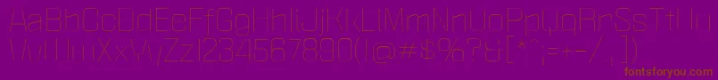 PoliticaXtLight Font – Brown Fonts on Purple Background