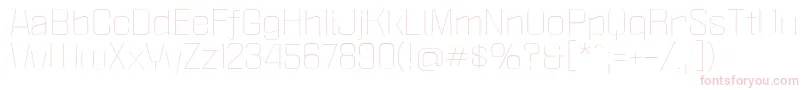 PoliticaXtLight Font – Pink Fonts on White Background