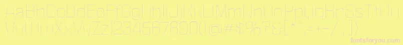 PoliticaXtLight Font – Pink Fonts on Yellow Background