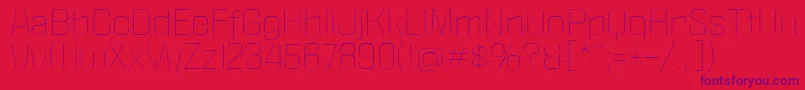 PoliticaXtLight-Schriftart – Violette Schriften auf rotem Hintergrund