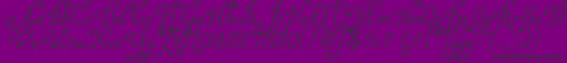 Malatnu Font – Black Fonts on Purple Background