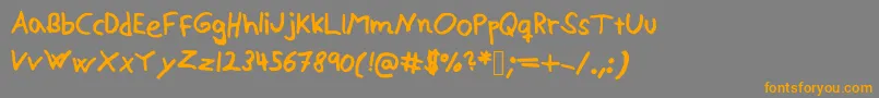 Alexisv2 Font – Orange Fonts on Gray Background
