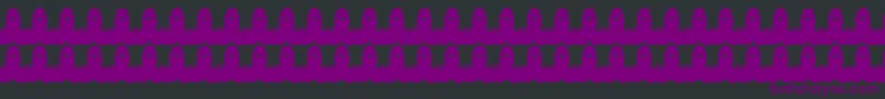 Chujowy Font – Purple Fonts on Black Background