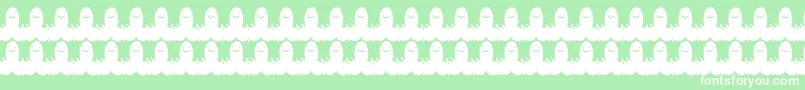 Chujowy Font – White Fonts on Green Background