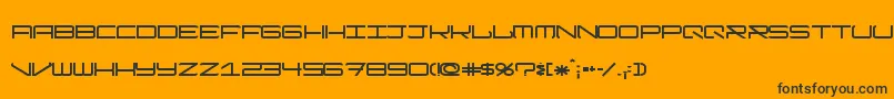 ModernismShort Font – Black Fonts on Orange Background