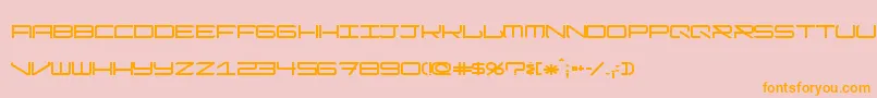 ModernismShort Font – Orange Fonts on Pink Background