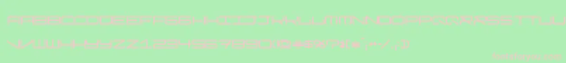 フォントModernismShort – 緑の背景にピンクのフォント