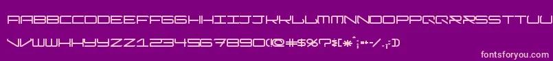 ModernismShort Font – Pink Fonts on Purple Background