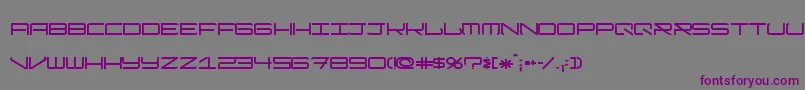 ModernismShort-fontti – violetit fontit harmaalla taustalla