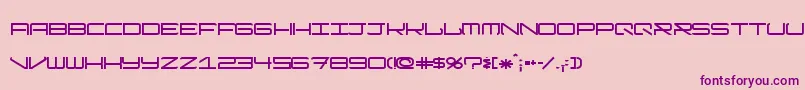 ModernismShort Font – Purple Fonts on Pink Background