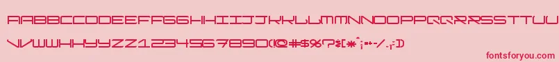 ModernismShort Font – Red Fonts on Pink Background