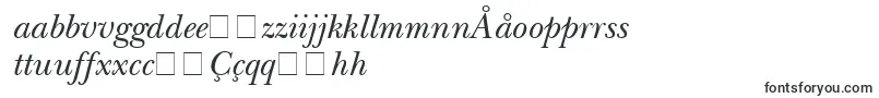 BaskervilleSsiItalic-Schriftart – usbekische Schriften