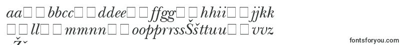 BaskervilleSsiItalic-Schriftart – lettische Schriften
