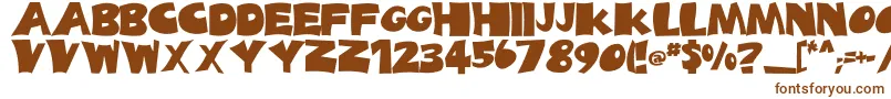 Шрифт DaldesLight – коричневые шрифты