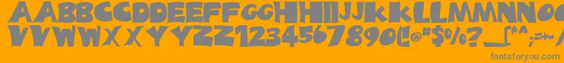 Шрифт DaldesLight – серые шрифты на оранжевом фоне