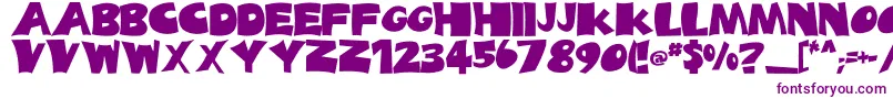 DaldesLight-fontti – violetit fontit valkoisella taustalla