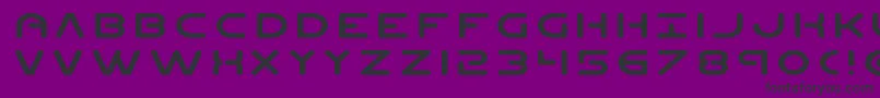 Planetnexpand Font – Black Fonts on Purple Background