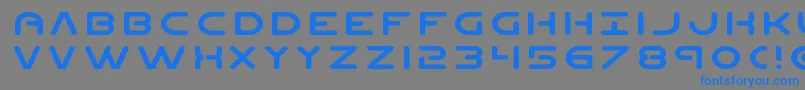 Planetnexpand Font – Blue Fonts on Gray Background